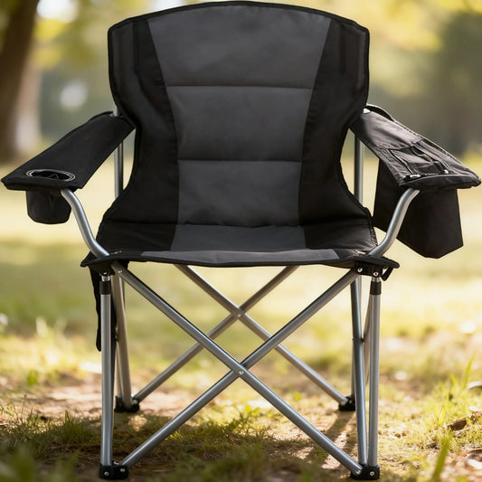 Heavy-Duty Foldable Camping Chair (450LBS Capacity)